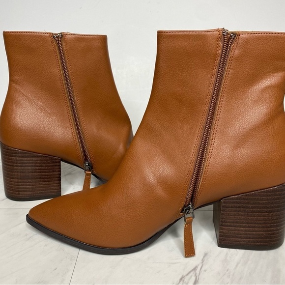 New! Linea Paolo Sadie Brown Heeled Bootie 12M - Picture 6 of 14